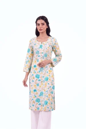 Cotton Floral Kurti Top by Newish Fashion Destiny