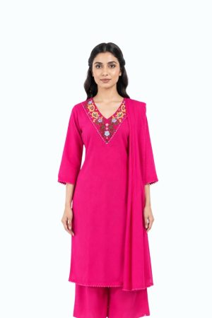 Pink floral kurthi by Newish Fashion Destiny